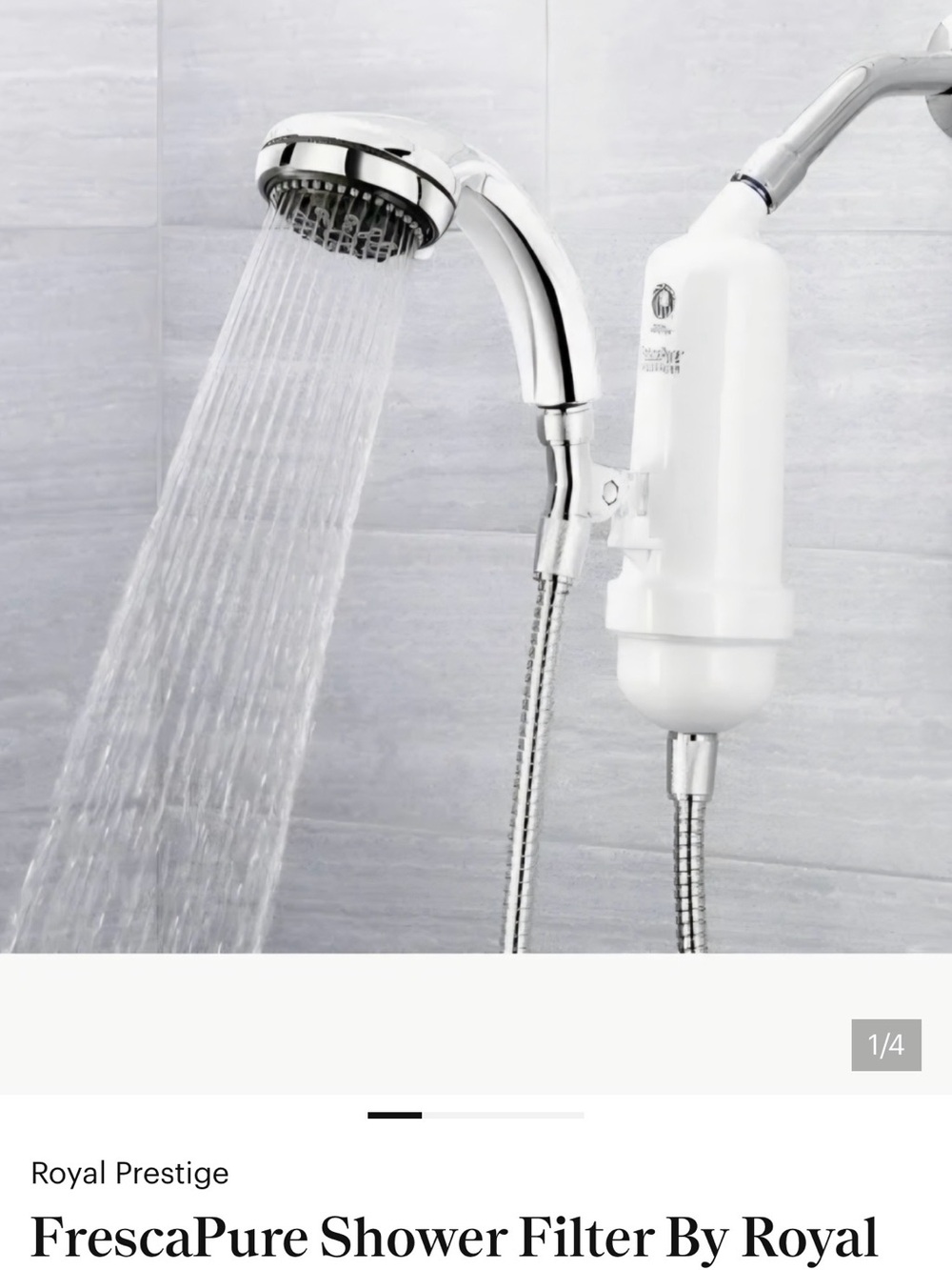 FrescaPure White Shower Filter